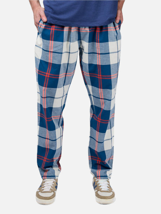 Pantalon Elepants 025 Poplin Blanco Azul — vista principal