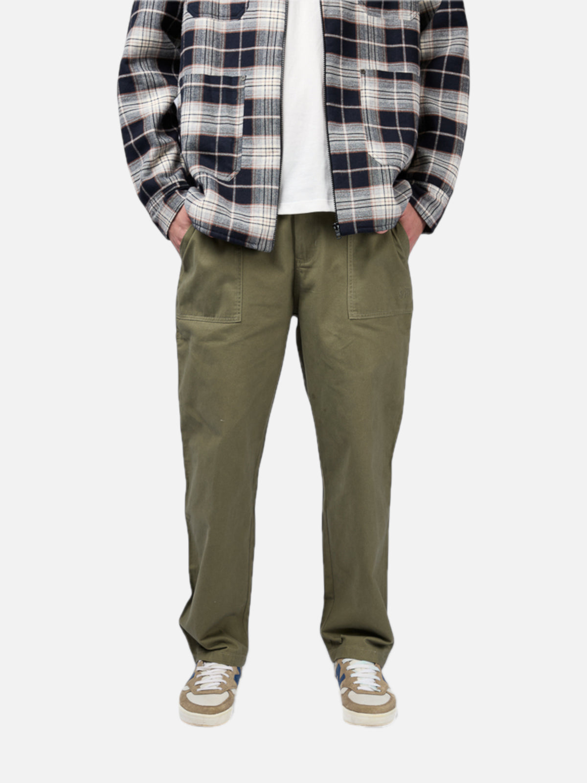 Pantalon Elepants Carpintero Gabardina Oliva — vista principal