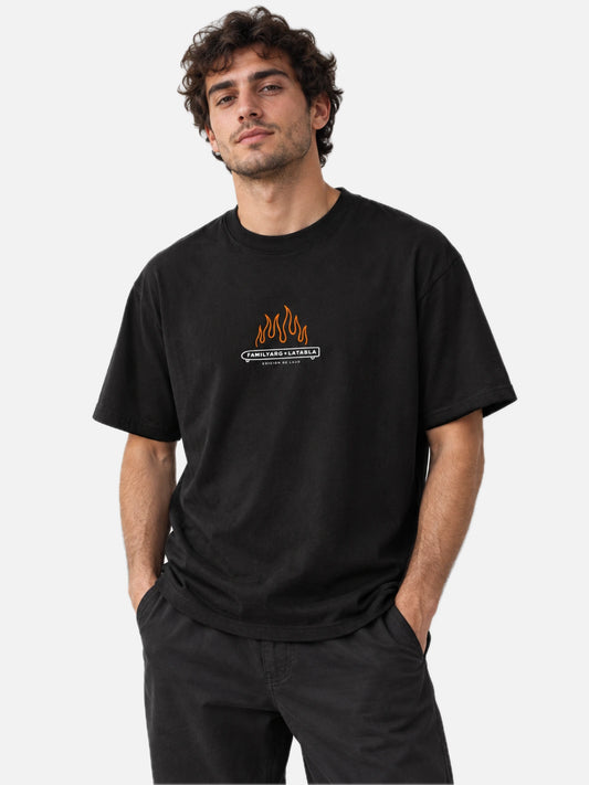 Remera Familyarg + LaTabla Cruz Negro — vista principal