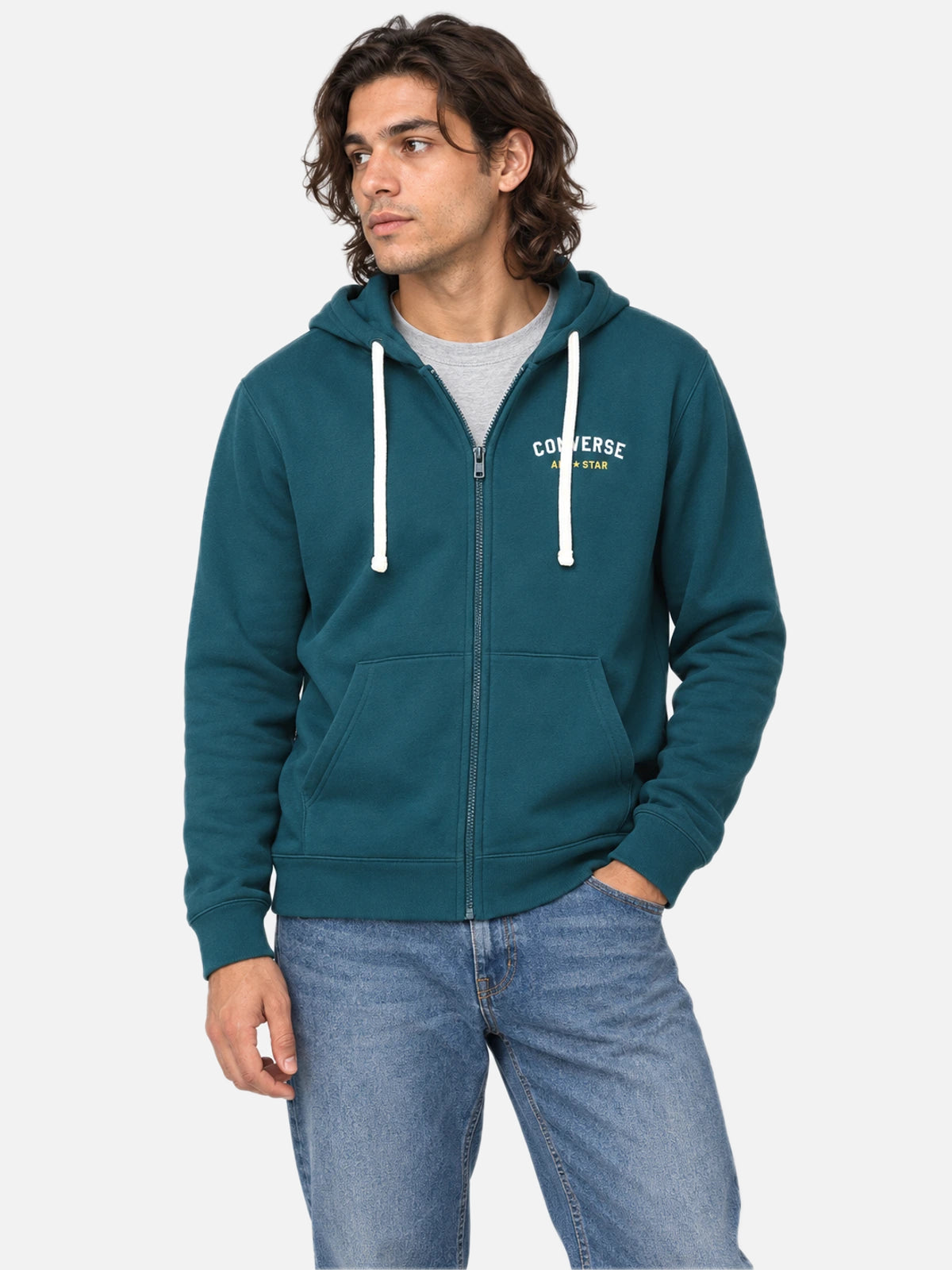 Campera Converse All Star Plain Verde Petroleo — vista principal