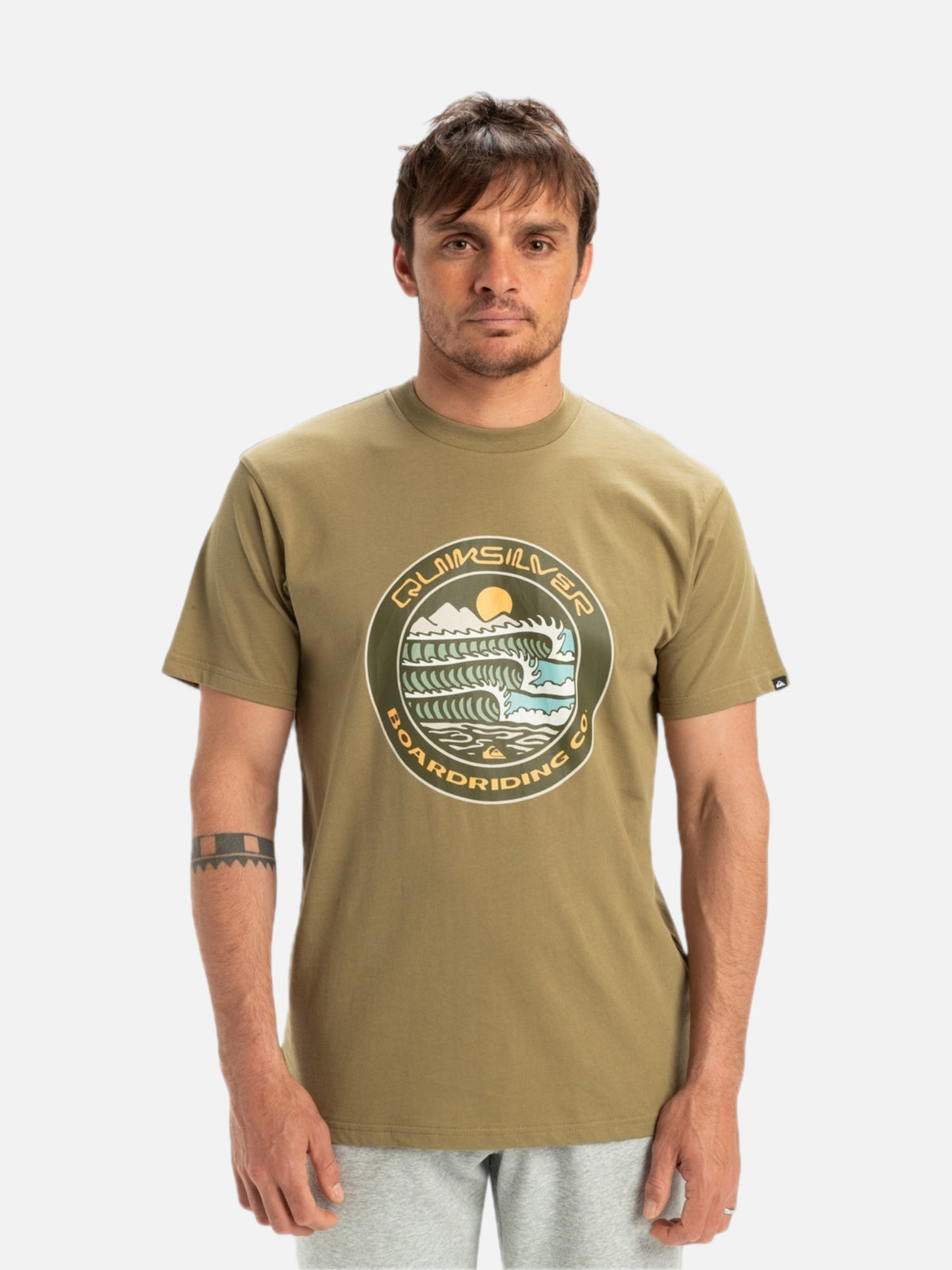 Remera Quiksilver Three Seas Beige — vista principal