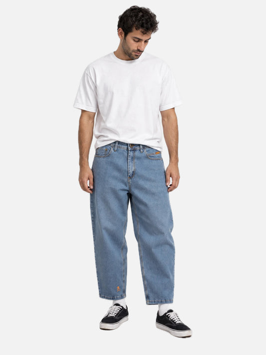 Pantalon Familyarg Crop Baggy Celeste — vista principal