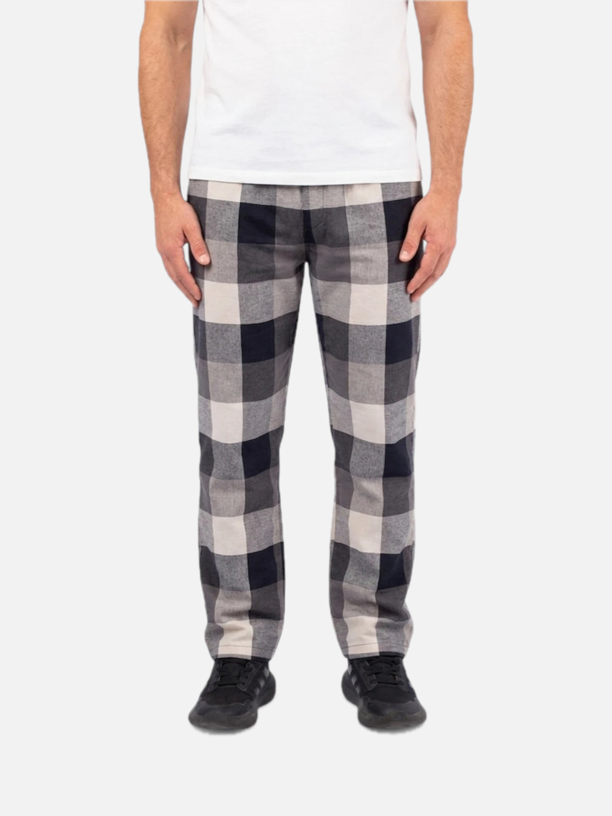 Pantalon Elepants 272 Poplin Negro Gris Blanco — vista principal