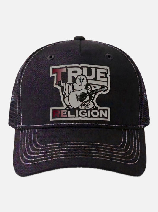 Gorra True Religion Fade Buddha Negro Blanco — vista principal