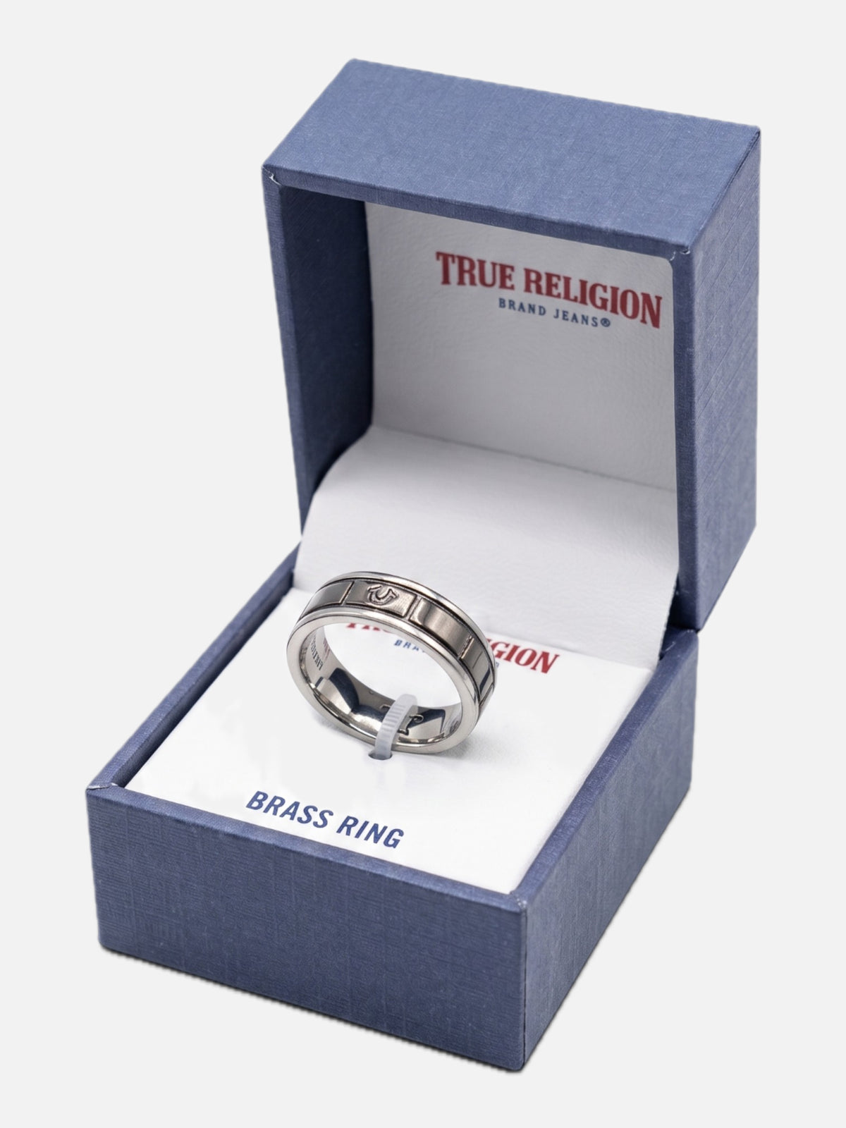 Anillo True Religion Herradura Plateado Negro - OUTLET — vista principal