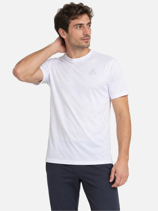 Remera Le Coq Sportif Training Tee Blanco — vista principal