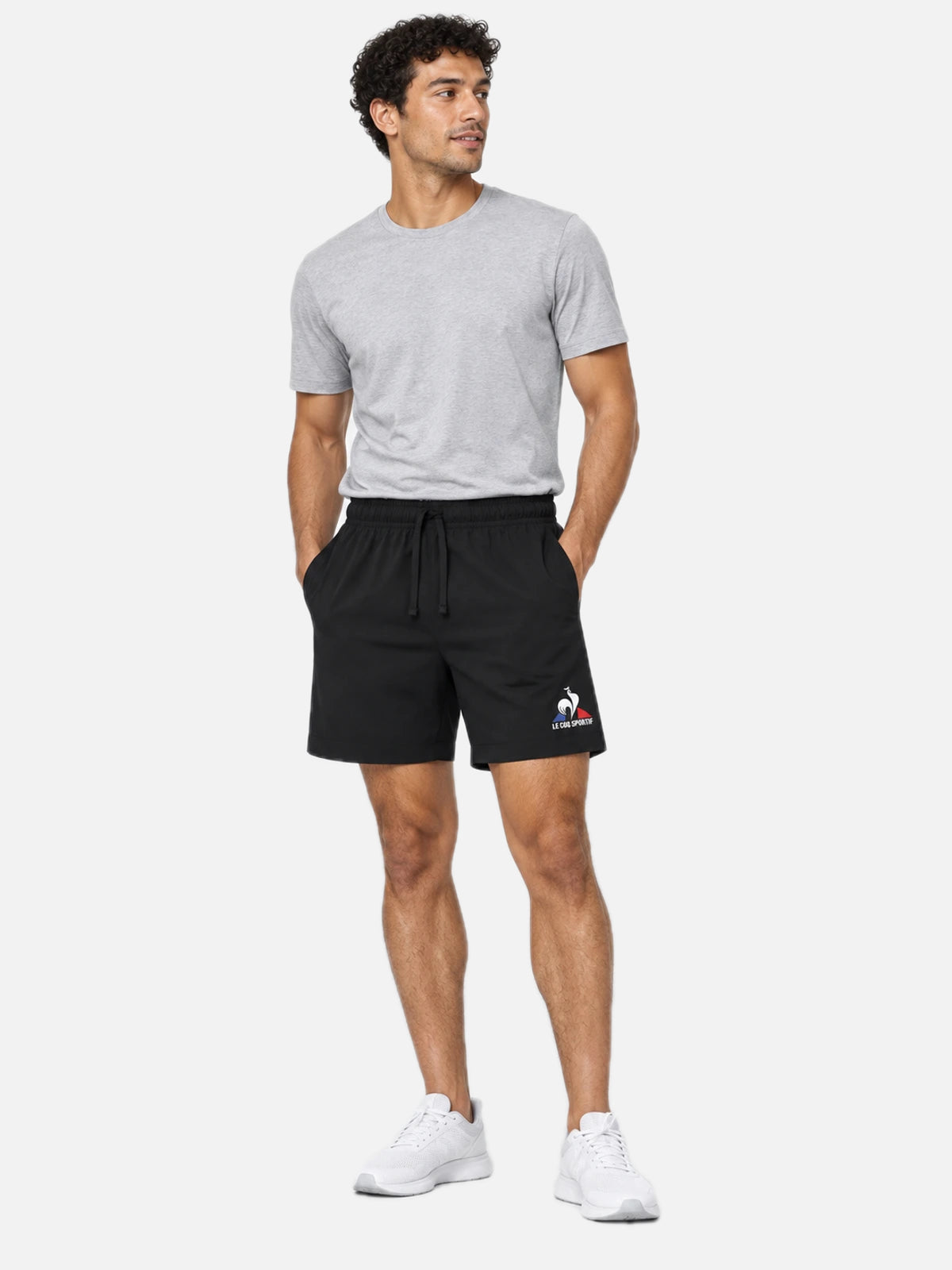 Short Le Coq Sportif Running Short Negro — vista principal