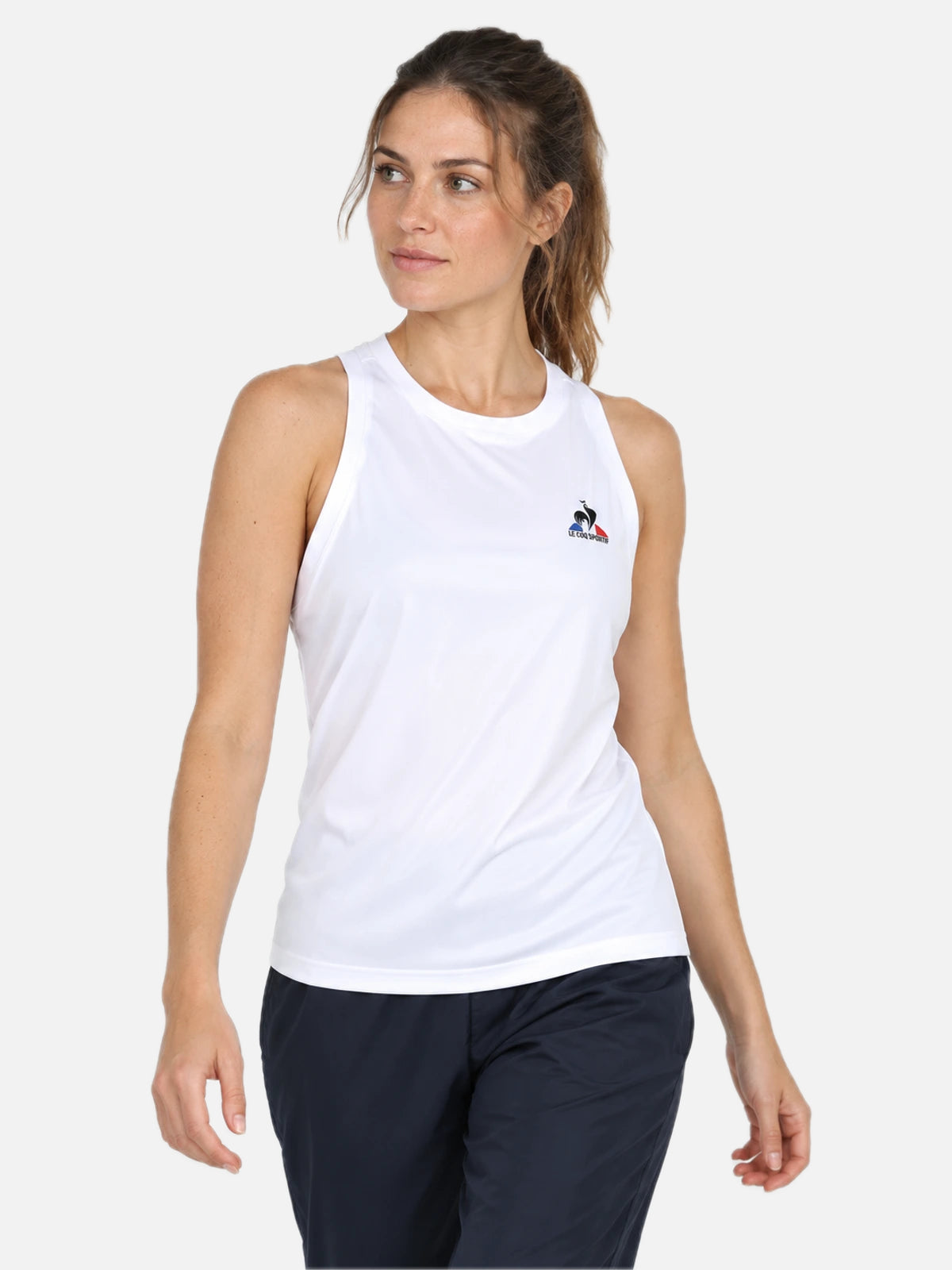 Musculosa Mujer Le Coq Sportif Training Tank Blanco — vista principal