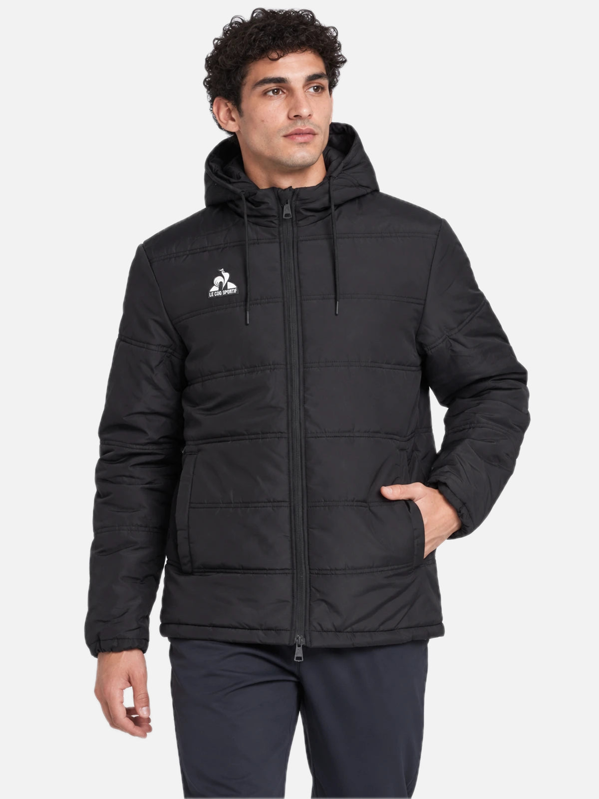 Campera Le Coq Sportif Lcs Ts Short Jacket Black — vista principal