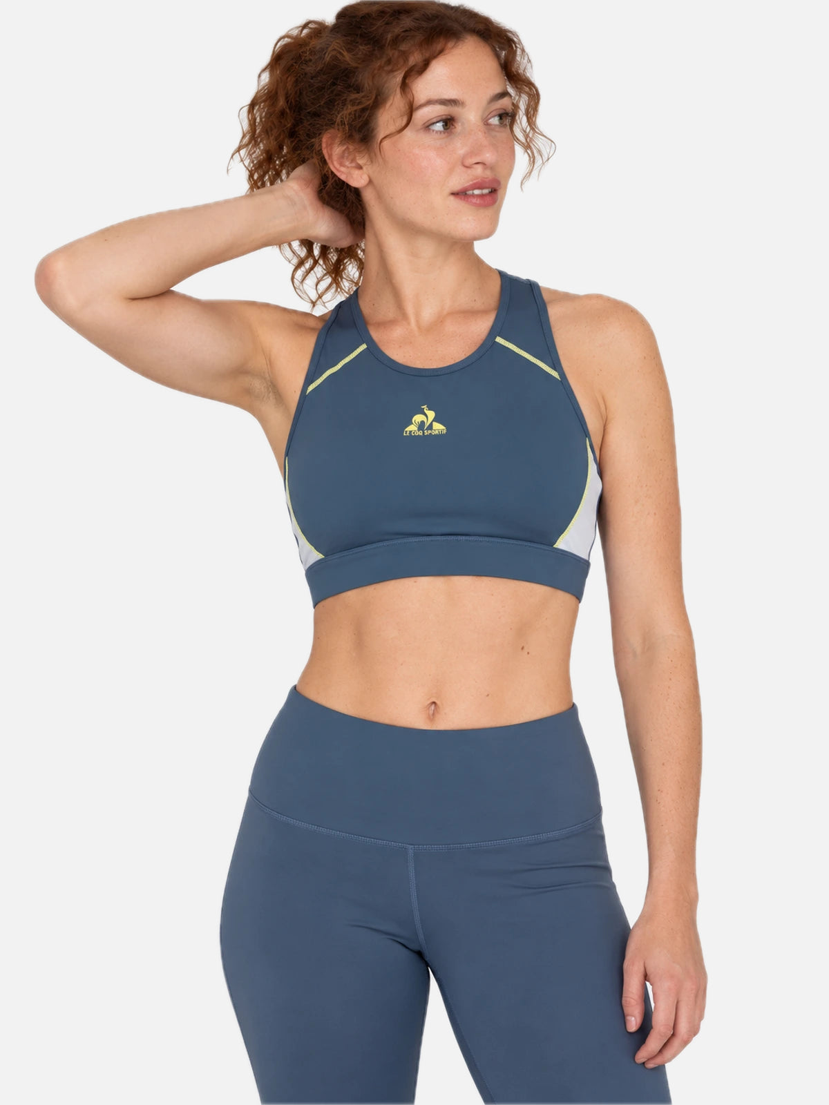 Top Deportivo Le Coq Sportif Mujer Training Tull Dark  Grey — vista principal