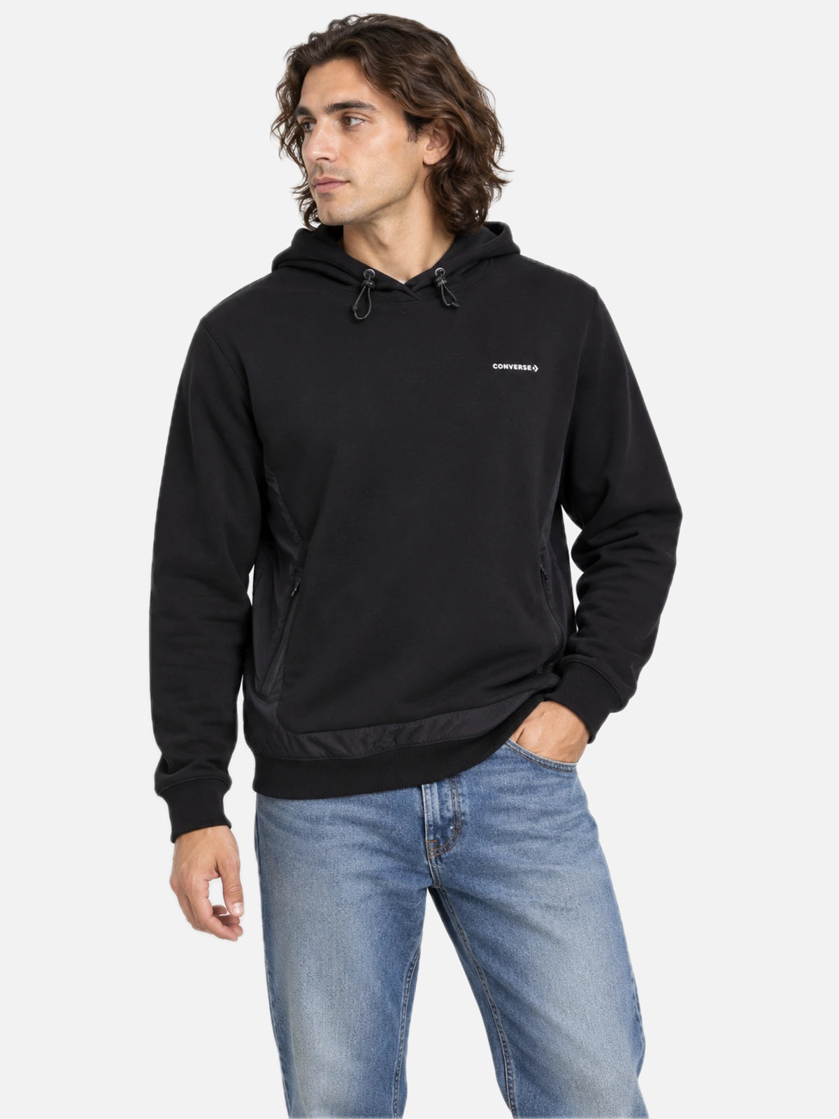 Buzo Converse Retro All Star Hoodie Negro — vista principal