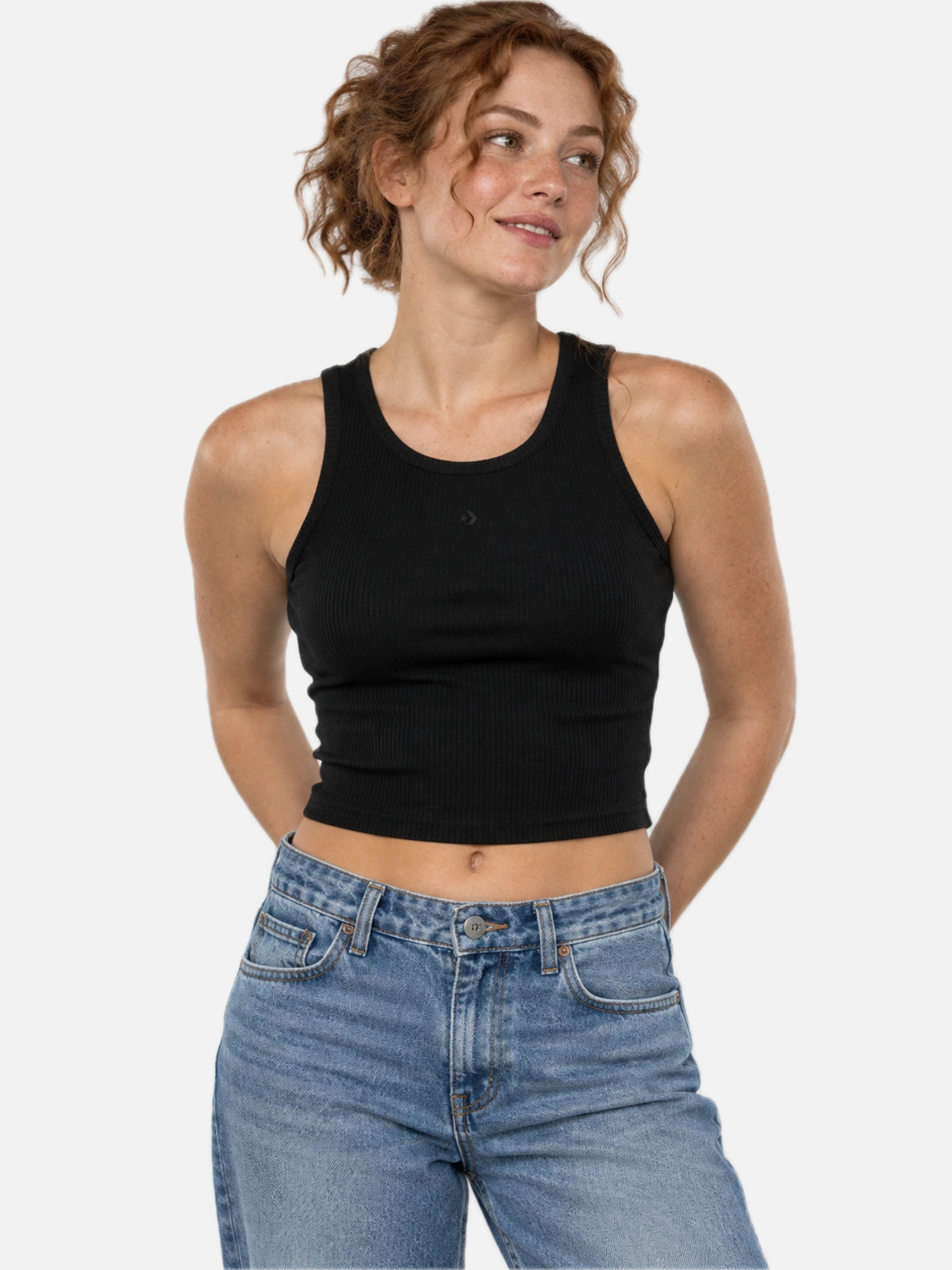 Musculosa Mujer Converse Draft Logo Negro — vista principal