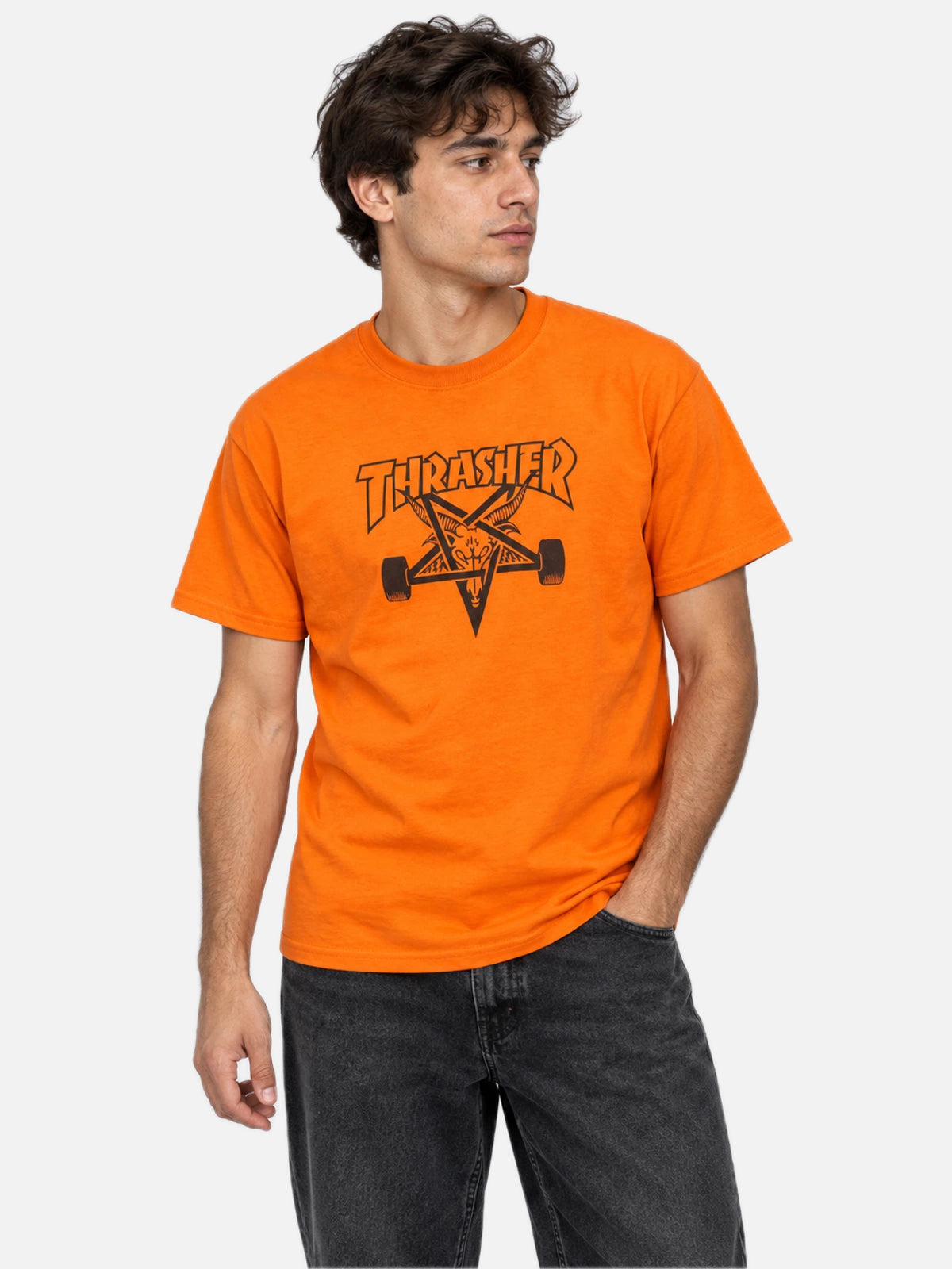 Remera Thrasher Skategoat Naranja — vista principal