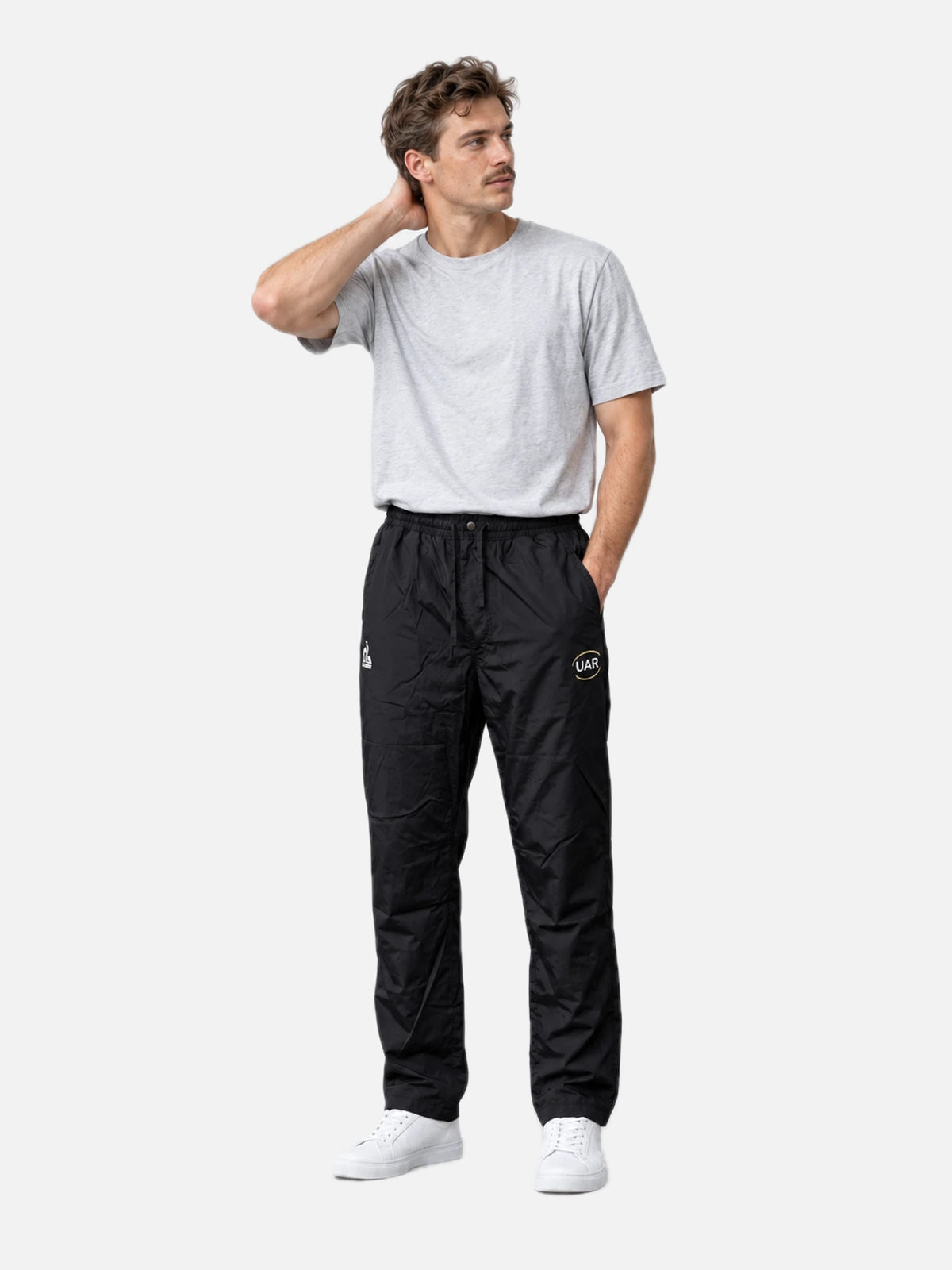 Pantalón Le Coq Sportif Uar Impermeable Negro — vista principal