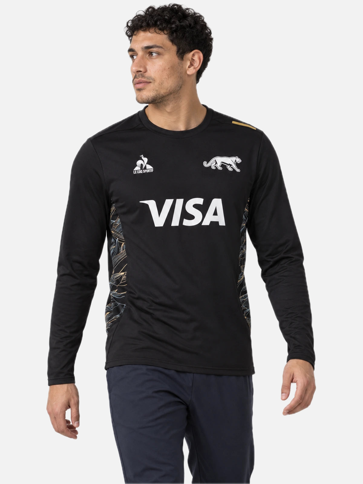 Buzo Le Coq Sportif Pumas Training Crewneck 2025 Negro — vista principal