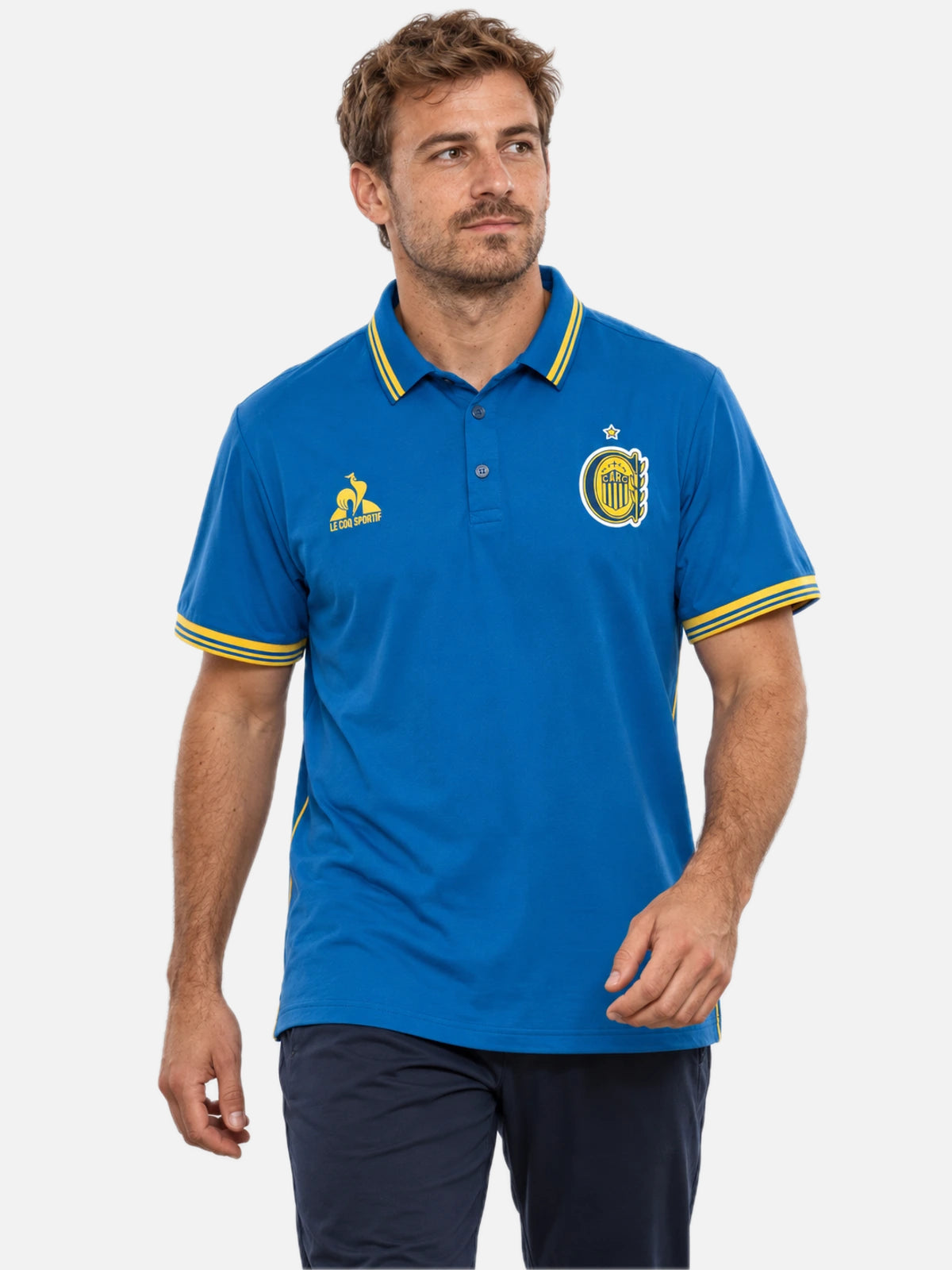 Chomba Le Coq Sportif Carc Tl 1 2026 Azul/Amarillo — vista principal