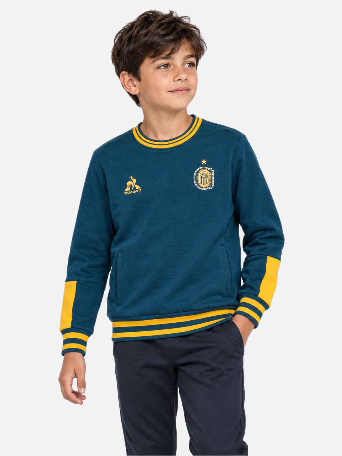 Buzo Niño Le Coq Sportif Carc Crew Tl 2 2026 Azul — vista principal