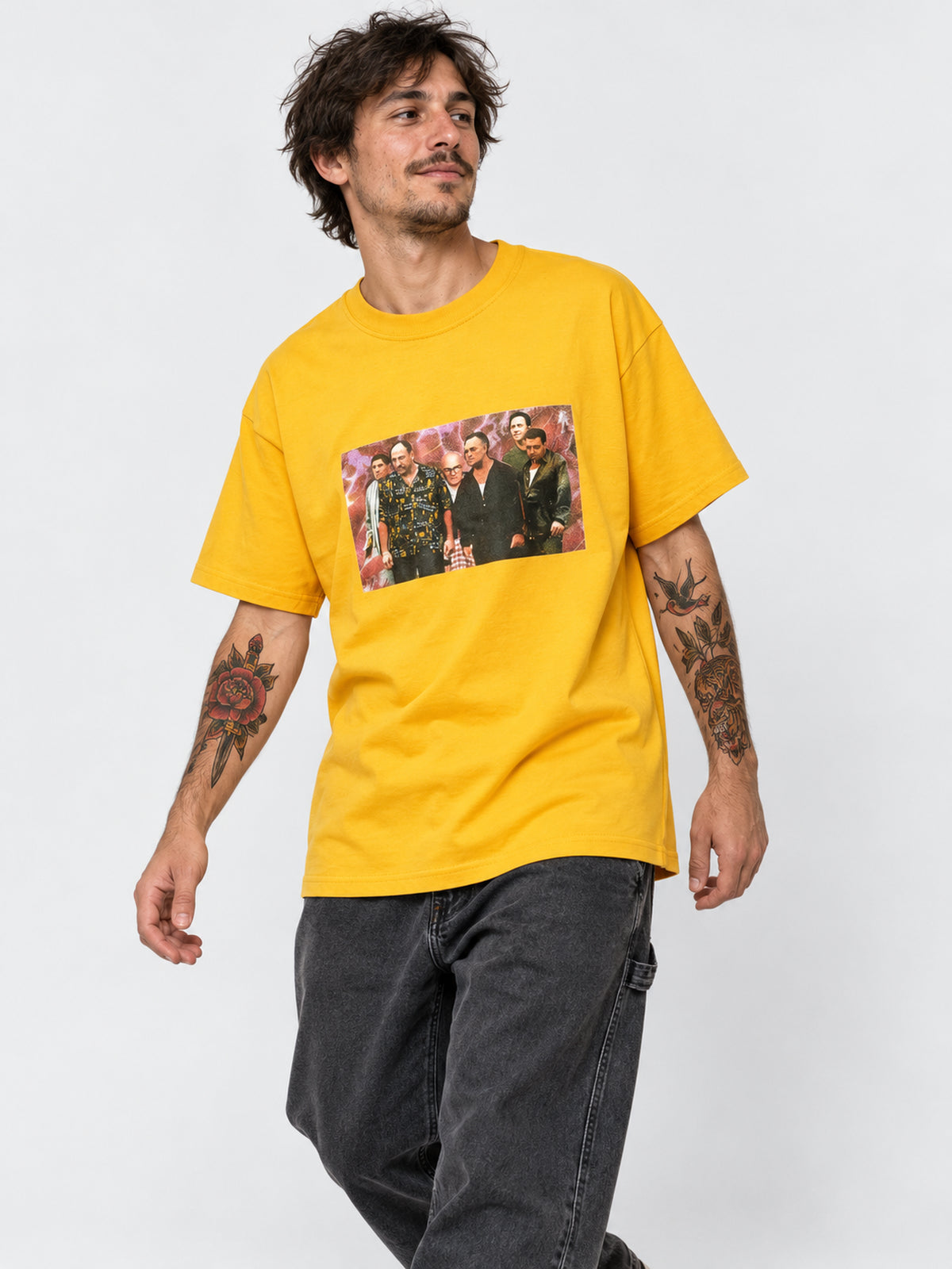 Remera Pizza Gabagool Amarillo — vista principal