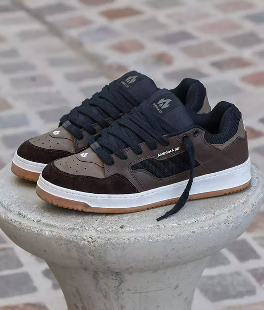 Zapatillas Amerika SB Ruka Marrón Negro