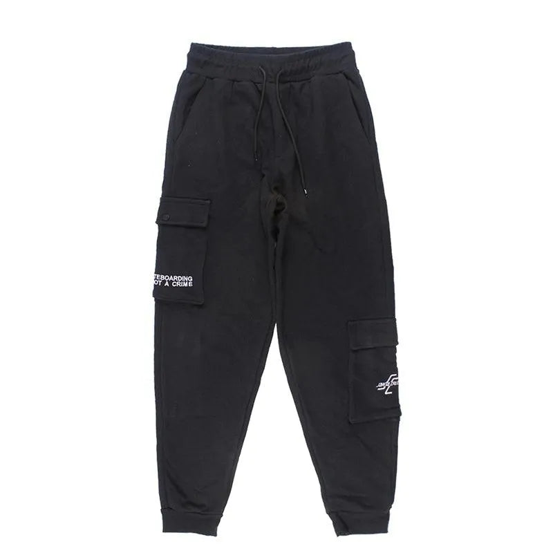 Pantalon Santa Cruz Jogging Cargo Rustico Niño Negro - Indy
