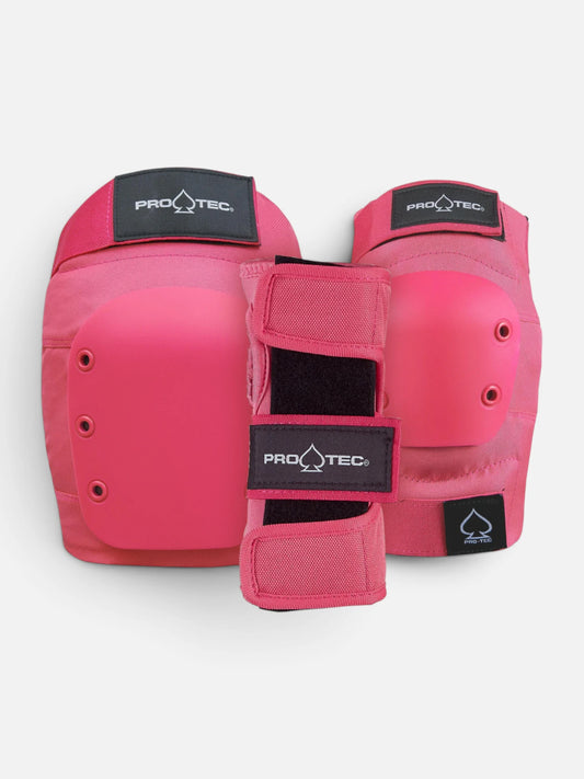 Protecciones Protec Street Adult 3 Pack Pad Set Rosa