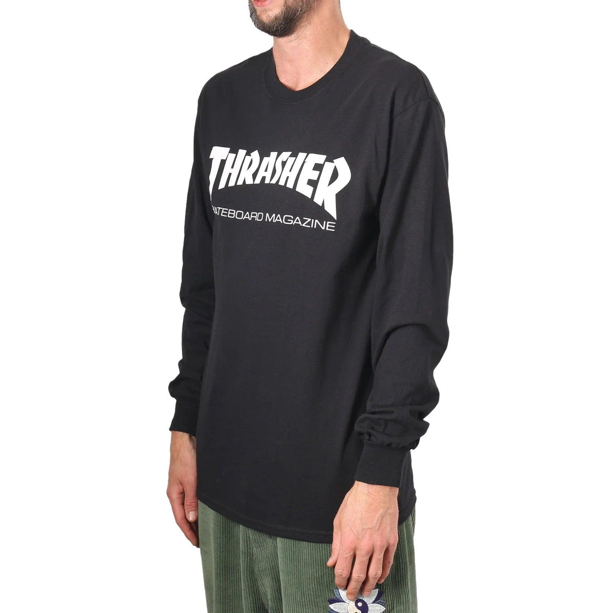 Remera Thrasher Long Sleeve Skate Magazine Negro - Indy