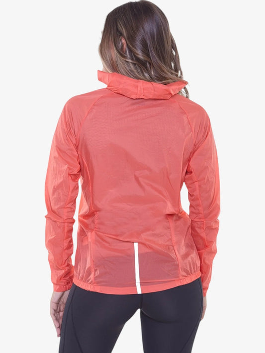 Campera Rompeviento Montagne Metric Mujer Coral